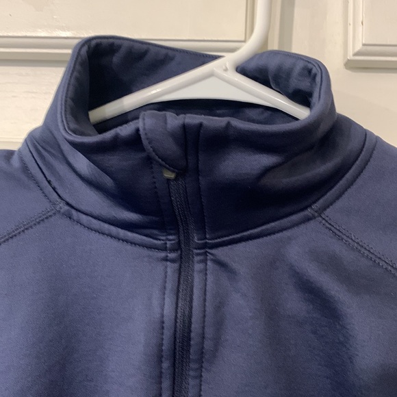 Columbia Dark Midnight Blue Omni-wick fleece pullover quarter zip. Sz Womans sm - Picture 6 of 8